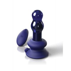 Pipedream Icicles No83 Vibrating Glass Massager Blue-thumb-4