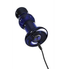 Pipedream Icicles No83 Vibrating Glass Massager Blue-thumb-2