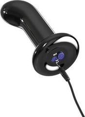 Pipedream Icicles No. 84 Vibrating Glass Black-thumb-3
