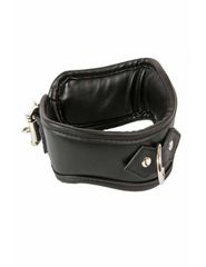Leather Lockable Collar Black-thumb-1