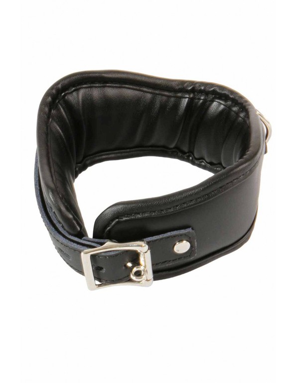 Leather Lockable Collar Black