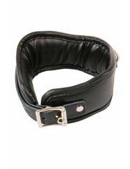Leather Lockable Collar Black