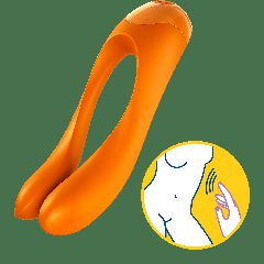 Satisfyer Candy Cane Vibrator Orange-thumb-1