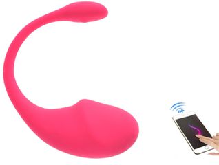 Vibrating Wireless Remote Smart Egg Eva App Control Pink 22 cm