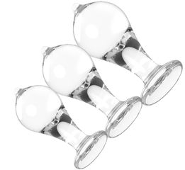 Set of 3Clear Buttplugs Acryl Fricky