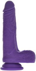 Ρεαλιστικό Ομοίωμα Πέους Hetty Color Changing Liquid Silicone 18.5 cm - Μωβ