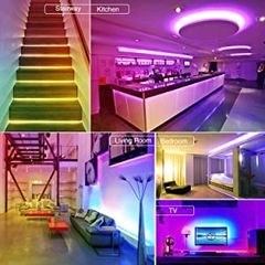 Σετ Ταινία LED 5m Πολύχρωμη για κρυφό φωτισμό κουζίνας-γραφείου-οροφής