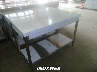 INOXWEB 2025-ΕΠΑΓΓΕΛΜΑΤΙΚΟ ΑΝΟΞΕΙΔΩΤΟ ΤΡΑΠΕΖΙ - ΠΑΓΚΟΣ ΕΡΓΑΣΙΑΣ 120Χ60Χ87 ΕΚ 