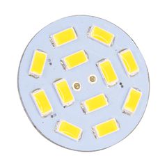 GLOBOSTAR® G4BACK 76102 Λάμπα G4 LED 4.5W 450lm 120° DC 12-24V IP20 Ψυχρό Λευκό 6000K Dimmable - Sanan SMD Chip - Back Pin - Μ3 x Π3 x Υ0.8cm - 2 Χρόνια Εγγύηση