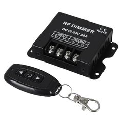 GLOBOSTAR® DIMMERME 73310 Σετ Dimmer με RF Ασύρματο Χειριστήριο με 1 x 30A 720W Κανάλι DC 12-24V 30A 720W Max IP20 - RF2.4Ghz - Μ8.7 x Π6.2 x Υ2cm - 2 Χρόνια Εγγύηση