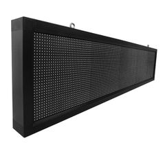 GLOBOSTAR® DISPLAY 90284 Κυλιόμενη Ψηφιακή Επιγραφή 160x32cm P10 Μονής Όψης LED AC 220-240V Αδιάβροχο IP65 Πορτοκαλί - WiFi Control μέσω FK APP - Αισθητήρας Θερμοκρασίας & Υγρασίας - Μ168 x Π9 x Υ40cm