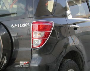 Προστατευτικές ανοξείδωτες γρίλιες οπίσθιων φανών Daihatsu Terios 2006 ->