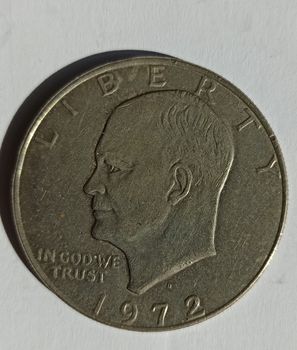 One Dollar coin Silver 1972