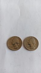 Quarter Sent coin 1965 & 1967