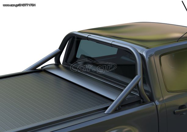 Μαύρο ματ ανοξείδωτο Roll bar Sport Design ενάμιση σκέλους Toyota Hilux (Revo) '07/2016->