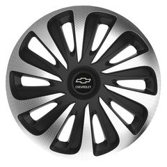 Τάσια Caliber Carbon Silver/Black 14" με σήμα Chevrolet 4τμχ