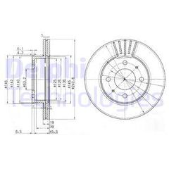 ΔΙΣΚΟΠΛΑΚΑ ΕΜΠΡΟΣ Δ/Α ΓΙΑ HYUNDAI ACCENT, ACCENT I, ACCENT II 1.3-1.6