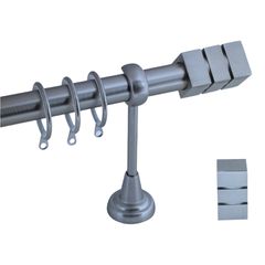 ΚΟΥΡΤΙΝΟΒΕΡΓΑ Φ25/140-250cm ΜΕΤΑΛΛΙΚΗ ΝΙΚΕΛ ΜΑΤ FRANS Α2/01