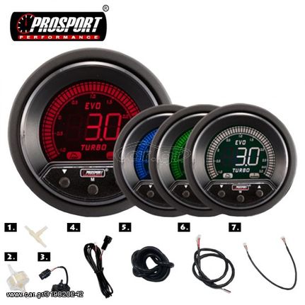 Prosport Evo 60mm Μπαρόμετρο EAUTOSHOP GR