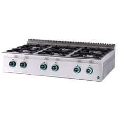 Εξαπλή Επιτραπέζια Εστία Υγραερίου 48kW Sergas FC6S9