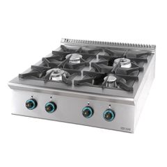 Τετραπλή Επιτραπέζια Εστία Υγραερίου 28kW 80x75x34cm Sergas FC4S7
