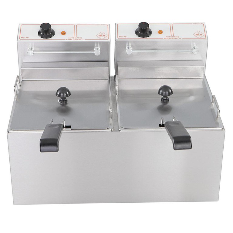 Διπλός Βραστήρας Ζυμαρικών 7+7Lt 53,5x39,5x37,5cm Μιχαηλίδης PC 70