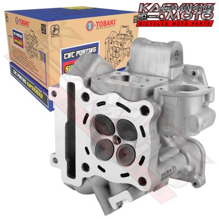 ΚΕΦΑΛΗ TOBAKI CNC PORTING RACING ΜΕ ΒΑΛΒΙΔΕΣ 24/27 SUPERHEAD YAMAHA CRYPTON X-135