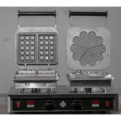 Διπλή Βαφλιέρα Από Μαντέμι Για Βάφλες Σε Σχέδιο Βρυξελλών Και Μαργαρίτα Μιχαηλίδης WAF ID/H-B