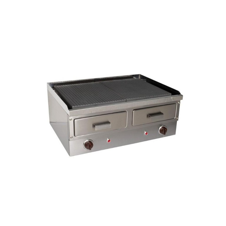 Διπλό Τριφασικό Πλατό Με Λεία Πλάκα 6,4kW 70x51x29εκ. Μιχαηλίδης MM 7 L