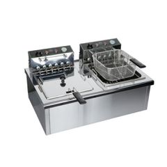 Διπλή Τριφασική Φριτέζα 12+12Lt 79x50x41cm Μιχαηλίδης F120