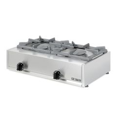 Διπλή Μαντεμένια Εστία Αερίου 14kW 71x40x20cm Vimitex 202-K EuroChef