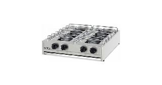 Τετραπλή Επιτραπέζια Εστία Αερίου Από Χρώμιο 28kW 80x70x25cm Vimitex 204-S EuroChef