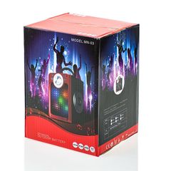 Bluetooth Ηχείο με LED Crystal Sound Black-thumb-1