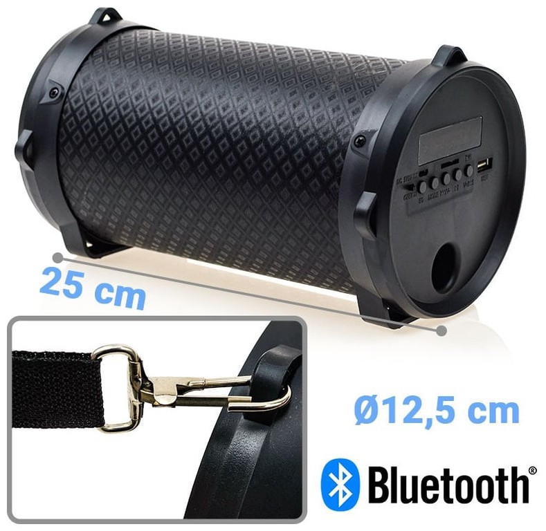 Bluetooth Ηχείο Tube Classic Black
