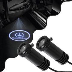GLOBOSTAR® GHOSTLOGO 81614 Projector Προβολής Μάρκας Αυτοκινήτου MERCEDES-BENZ LED 2.5W/5W 100lm/200lm 45° DC 12V Αδιάβροχο IP65 Ψυχρό Λευκό 6000K - CREE XHP35 Chip - Μ2.2 x Π3.4 x Υ2.2cm / Q1.9cm - Π