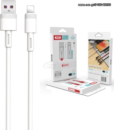 XO XO NB-Q166 Fast Charging USB 2.0 to Lightning Cable Λευκό 1m (200-109-101)