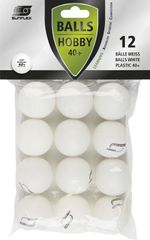 Sunflex Μπαλάκια Ping Pong Hobby (PVC) 12 Τεμάχια (97260)
