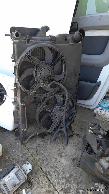 Σετ ψυγείου νερού-A/C & intercooler και βεντιλατέρ κομπλέ από Fiat Ducato, Citroen Jumper, Peugeot Boxer