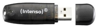 Intenso 16GB Rainbow USB 2.0 Flash Drive - Black