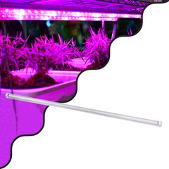 GloboStar® 85963 Linear Grow Light Full Spectrum LED Γραμμικό Φωτιστικό Ανάπτυξης Φυτών Θερμοκηπίου 120cm SMD 2835 80W 160° AC230V IP54 Εσωτερικού Χώρου για Κάλυψη Επιφάνειας 1.2m x 1.2m Πλήρους Φάσμα