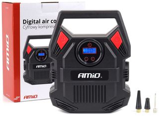 ΚΟΜΠΡΕΣΕΡ ΑΕΡΑ 12V 10bar/150psi ΜΕ 3 ΑΝΤΑΠΤΟΡΕΣ ΚΑΙ ΨΗΦΙΑΚΗ ΕΝΔΕΙΞΗ ACOMP-17 AMIO