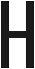 ΑΥΤΟΚΟΛΛΗΤΟ ΓΡΑΜΜΑ ΠΙΝΑΚΙΔΩΝ 60x30cm "H"-thumb-1