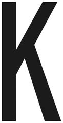 ΑΥΤΟΚΟΛΛΗΤΟ ΓΡΑΜΜΑ ΠΙΝΑΚΙΔΩΝ 60x30cm "K"