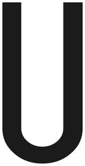 ΑΥΤΟΚΟΛΛΗΤΟ ΓΡΑΜΜΑ ΠΙΝΑΚΙΔΩΝ 60x30cm "U"