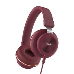 Havit H2263d Ενσύρματα Ακουστικά Over Ear Με Βύσμα Καρφί 3.5 mm Σε Κόκκινο Χρώμα