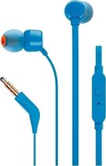 JBL T110 Blue InEar Universal Headphones 1-button Mic/Remote (JBLT110BLU) *
