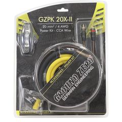 Σετ Καλωδίων Ηχείων Αυτοκινήτου GZPK 20X-II 20 mm² 60 A Mini-ANL (Ground Zero) - 2078