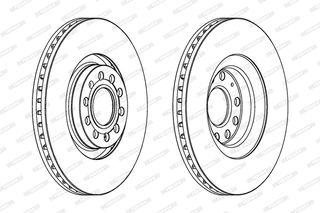 ΔΙΣΚΟΠΛΑΚΑ ΕΜΠΡΟΣ Δ/Α ΓΙΑ AUDI A4 B5, A4 B7, A6 C5, ALLROAD C5; SEAT EXEO, EXEO ST 1.8-4.2