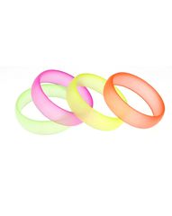 Neon Asst. Transparent Frosted Bangles