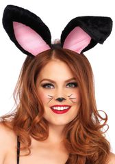 Plush bunny ears - Black